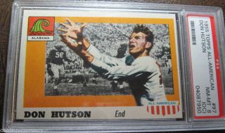 PSA NM 8 1955 TOPPS #97 Don Hutson ROOKIE #6 25c