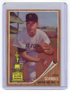 Topps 1962 Don Schwall (R) #35 NMMT Super Bright