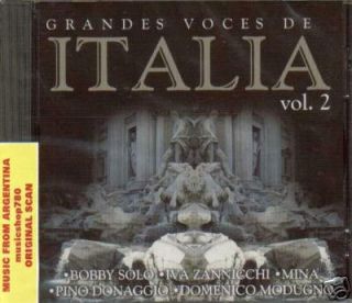 GRANDES VOCES DE ITALIA VOL 2. BOBBY SOLO, IVA ZANNICCHI, MINA, PINO