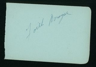 FAITH DOMERGUE VINTAGE SIGNED PAGE FROM AUTOGRAPH BOOK TERENCE MORGAN