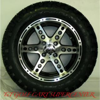 14 Dominator Golf Cart Wheels and 23 10 14 A T Tires
