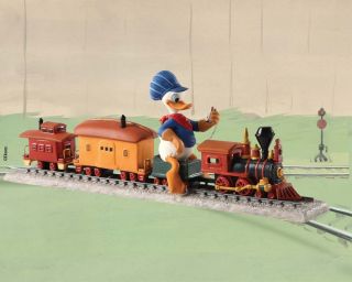 Wdcc Donald Duck On Train Backyard Whistle Stop Limited Edition