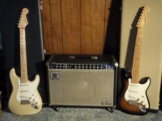  hand built stratocasters with dominick ramos pickups both instruments