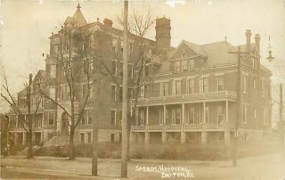 KY Dayton Spears Hospital RPPC mailed 1907 Early T65375
