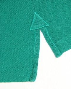  Burberry Brit Mens T Shirt Polo Green Size L Short Sleeve