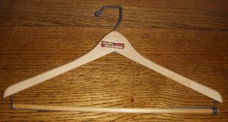 Livingstons Big Duluth Wood Wishbone Brand Hanger Mid 1900S