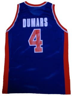 Joe Dumars Vintage Authentic Pistons NBA Jersey RARE 48