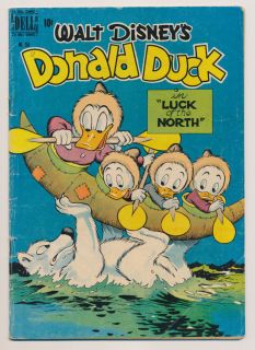 Four Color 256 G Donald Duck by Carl Barks Walt Disney Dell Comics