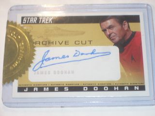  Archive Cut Card of James Doohan as Scotty 80 150 