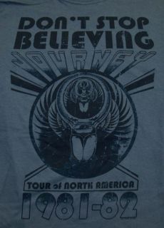Journey DonT Stop Believing 1981 Tour Rock Band Adult T Shirt Tee