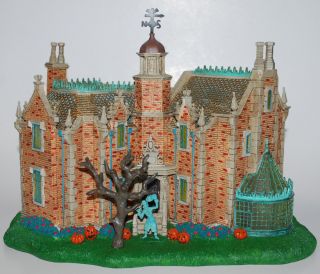 Disney Village Haunted Mansion Light Up House Figurine New