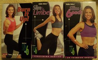 NEW Lot of 3 VHS Debbie Siebers SLIM IN 6 Ramp It Up Slim Limber Slim