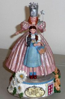 THE WIZARD OF OZ DOROTHY TOTO GLINDA MUSIC BOX OVER THE RAINBOW