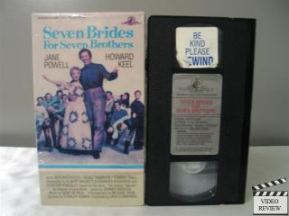 Seven Brides for Seven Brothers 1954 VHS 1985 Jane Powell Howard Keel
