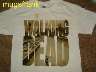  The Walking Dead TV Show Logo Zombie White Shirt