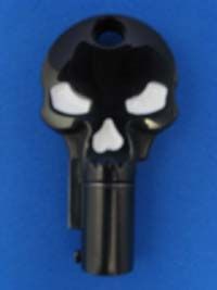 Skull Round Barrel Key Blank for Harley Davidson 02A