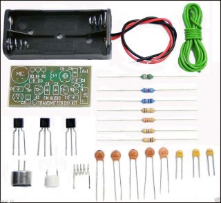 FM Spy Bug Audio Surveillance Transmitter DIY Kit