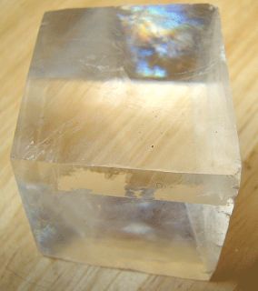  Iceland Spar Crystal Rainbows Cubic Cleavage Doubles Letters