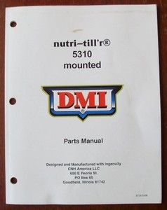 DMI Nutri TillR 5310 Parts Manual