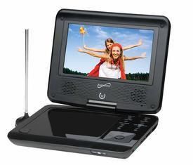 New Supersonic SC 257 Portable DVD Player w TV Tuner
