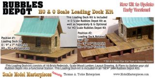 Loading Dock Kit Yorke Scale Model Masterpiece Rubbles Depot HOn3