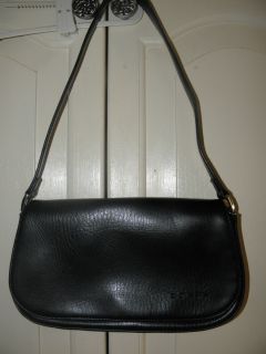 Coach Black Leather Handbag Purse Model # 4C 9911