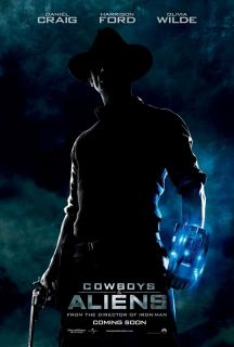 Cowboys Aliens T Shirt Size L 2010 Comic Con Promo