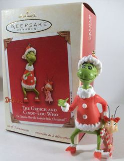Hallmark Keepsake Ornament 2003 The Grinch and Cindy Lou Who #QXI8377