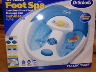 Dr Scholls Toe Touch Foot Spa Massage Heat Bubbles Never BEEN Used