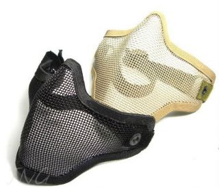 Half Face Metal Mesh Protective Mask Airsoft Paintball