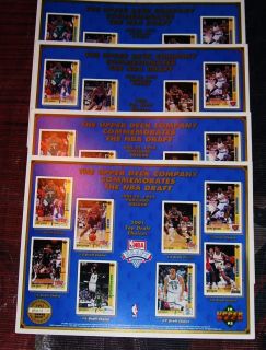  Commemorates The NBA Draft Promo Sheet 1991 Top Draft Choices