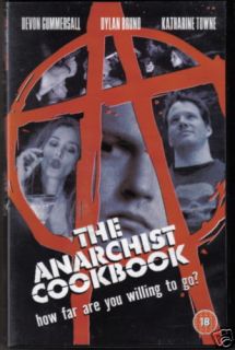 The Anarchist Cookbook Devon Gummersal Dylan Bruno VHS