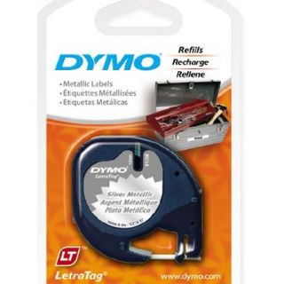 Dymo LetraTag 91338 Metallic SILVER Label Refill Tapes Letra Tag, LT
