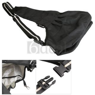 Black Pet Dog Puppy Strap Sling Shoulder Bag Carrier S