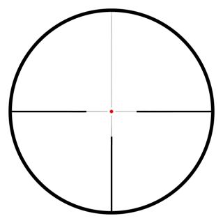 l4 dot reticle based on the populer 30 30 reticle with a fine top post