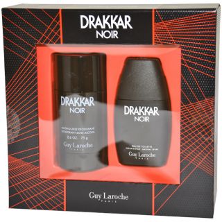 Drakkar Noir by Guy Laroche for Men 2 PC Gift Set 1oz EDT Spray 2 6oz