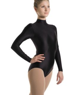 620 figure skating bodysuit long sleeve mock collar back zipper double