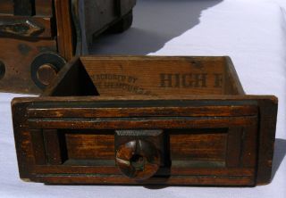 An exceptional and unusual, folky decorated seven drawer cupboard