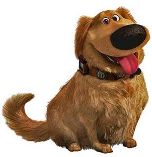   Pixar Studios UP Animated Movie DUG Dog Window Cling Sticker NEW