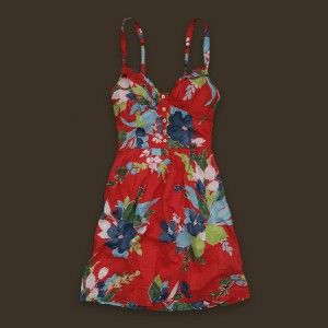 Hollister Women Scripps Pier Floral Ruffle Sun Dress XS