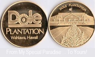 Hawaii US Mint Hawaiian Souvenir Dole Plantation Brass Coin