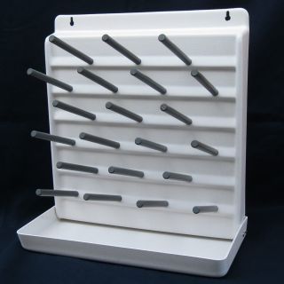  Drying Rack Drain 21 Peg Board Lab Test Tubes, Glassware, Homebrewing