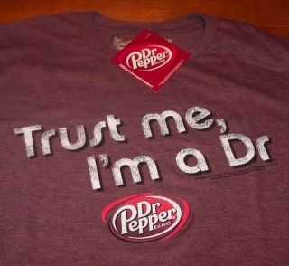 Vintage Dr Pepper Soda IM A Doctor T Shirt Medium New w Tag