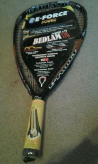 New E Force Bedlam PowerLite 170 Racquetball Racquet 3 5 8 SS