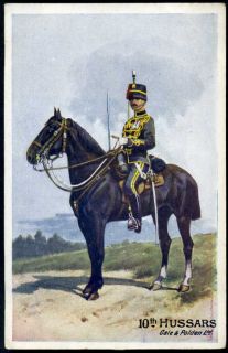 10th (PRINCE OF WALESS OWN ROYAL) HUSSARS. Gale & Polden art pc. 1904