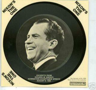 President Richard Nixon 33 1 3 Record Nixons The One