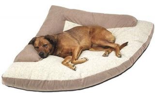Caddis Corner Dog Bed with Bolster Large 44 x 64 x 44 Khaki