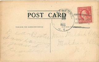 NY East Berne Village Helderberg Mts mailed 1916 T73891