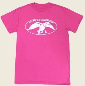 New Duck Commander Duck Dynasty Hot Pink T Shirt with White Logo