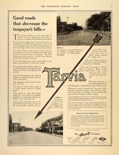 1916 Ad Tarvia Barrett East Dubuque Tar Road Sinsinawa   ORIGINAL